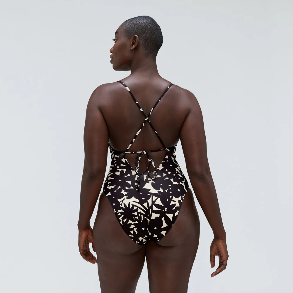 The String One-Piece | Black / Canvas Floral - Image 3