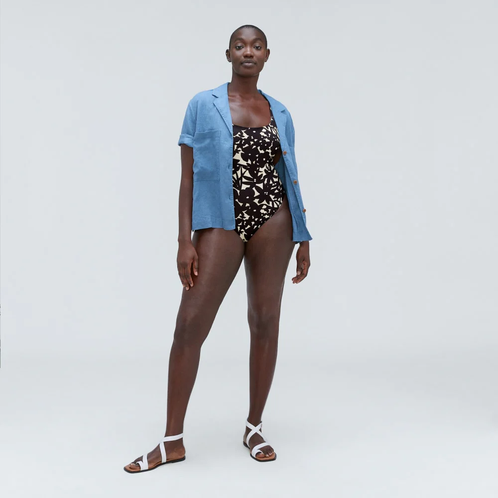 The String One-Piece | Black / Canvas Floral - Image 5