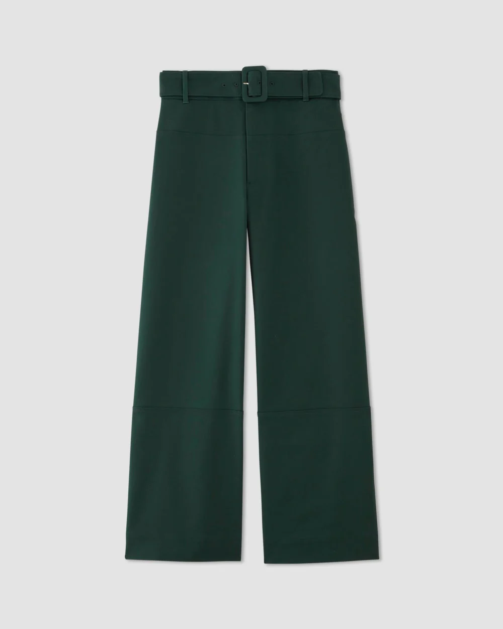 The Structured Cotton Belted Pant | Scarab - Image 2