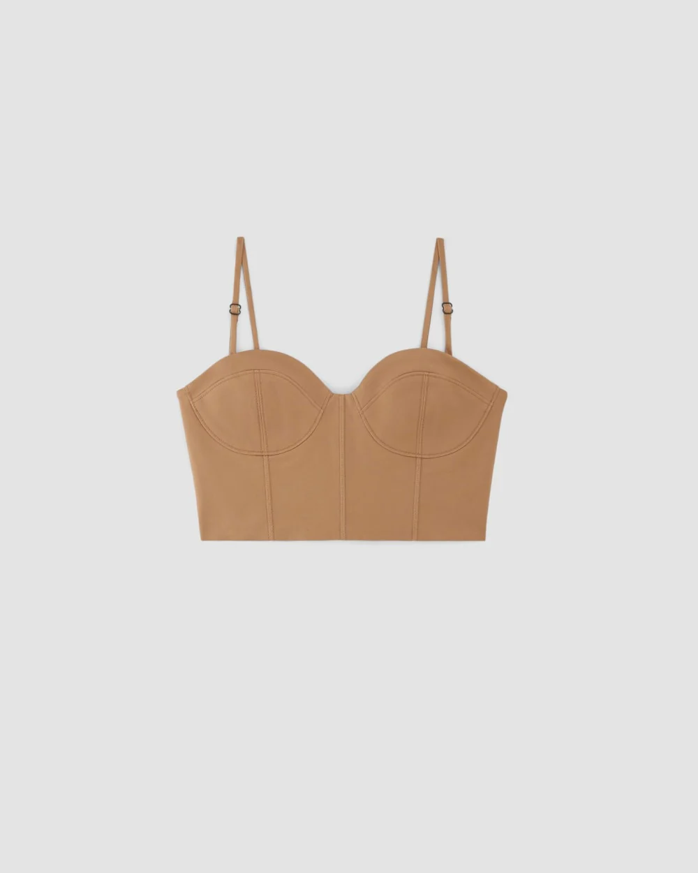 The Structured Cotton Bustier | Toasted Coconut - Image 2