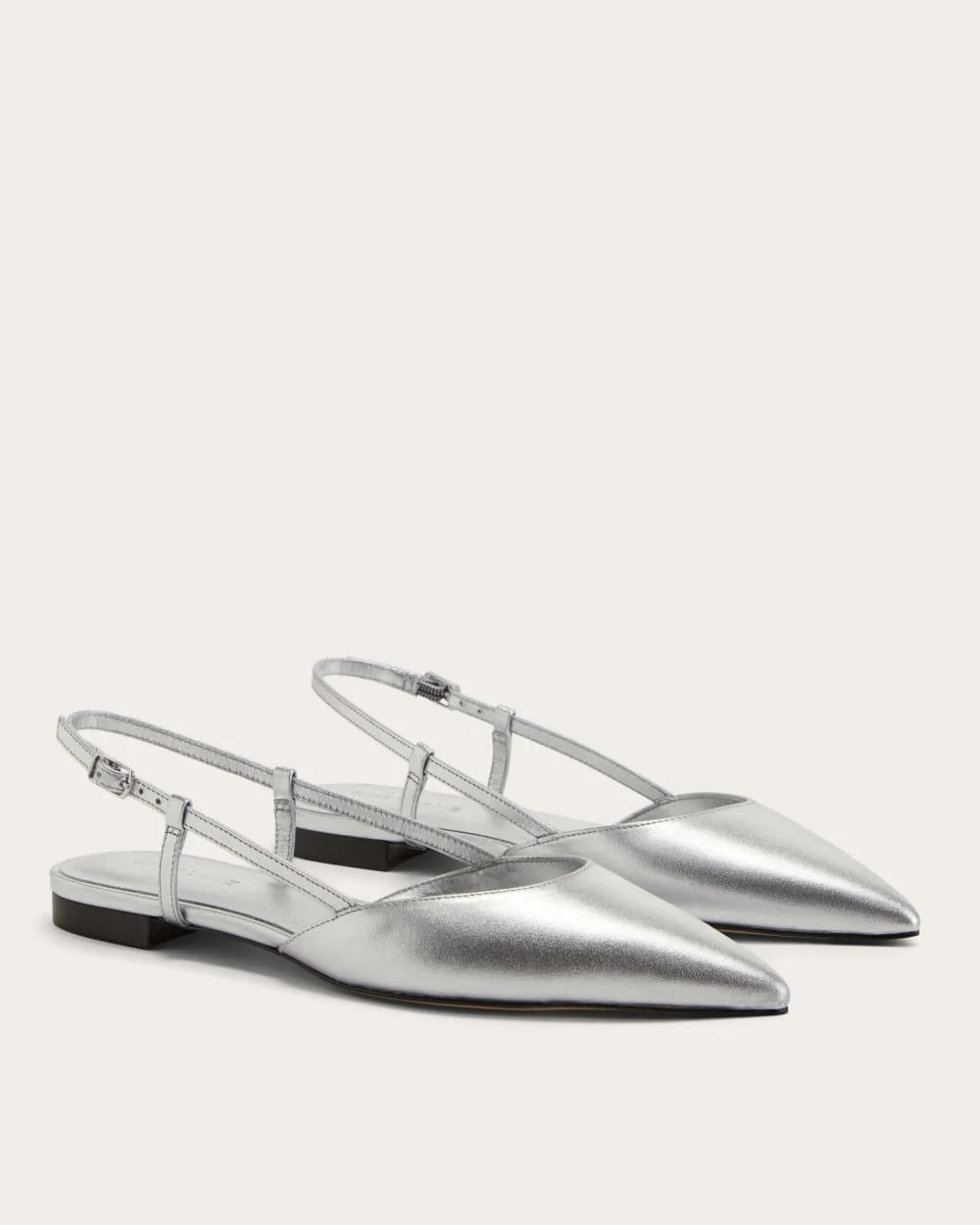 The Studio Slingback Flat | Silver - Image 3