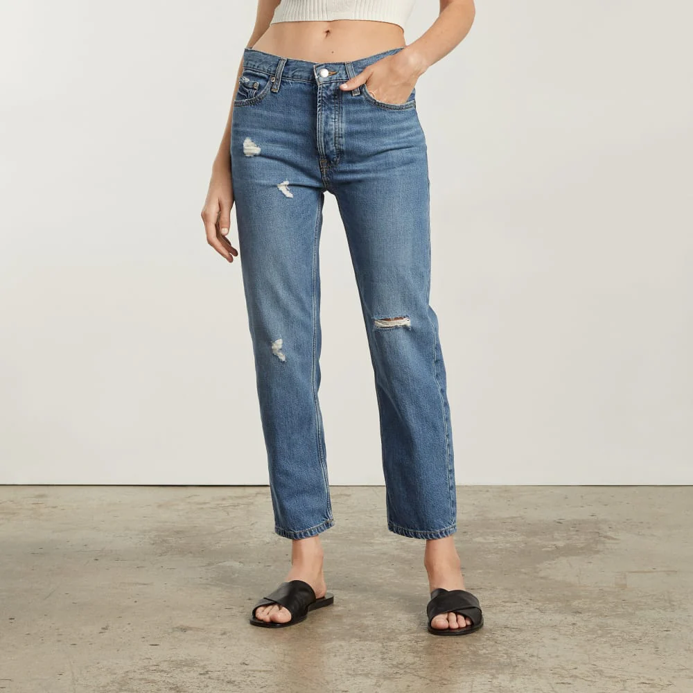 The Super-Soft Relaxed Jean | Mid Blue - Image 3