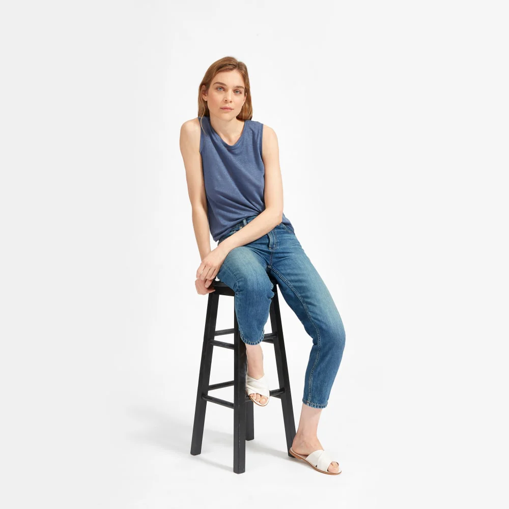 The Super-Soft Relaxed Jean | Mid Blue - Image 16