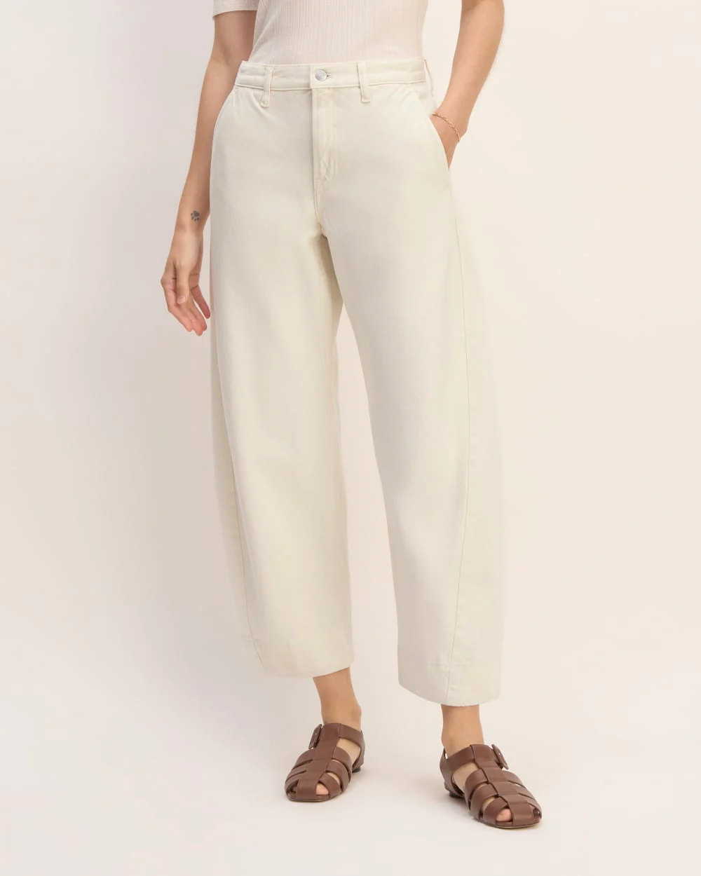 The Summer Barrel Jean | Ecru - Image 3