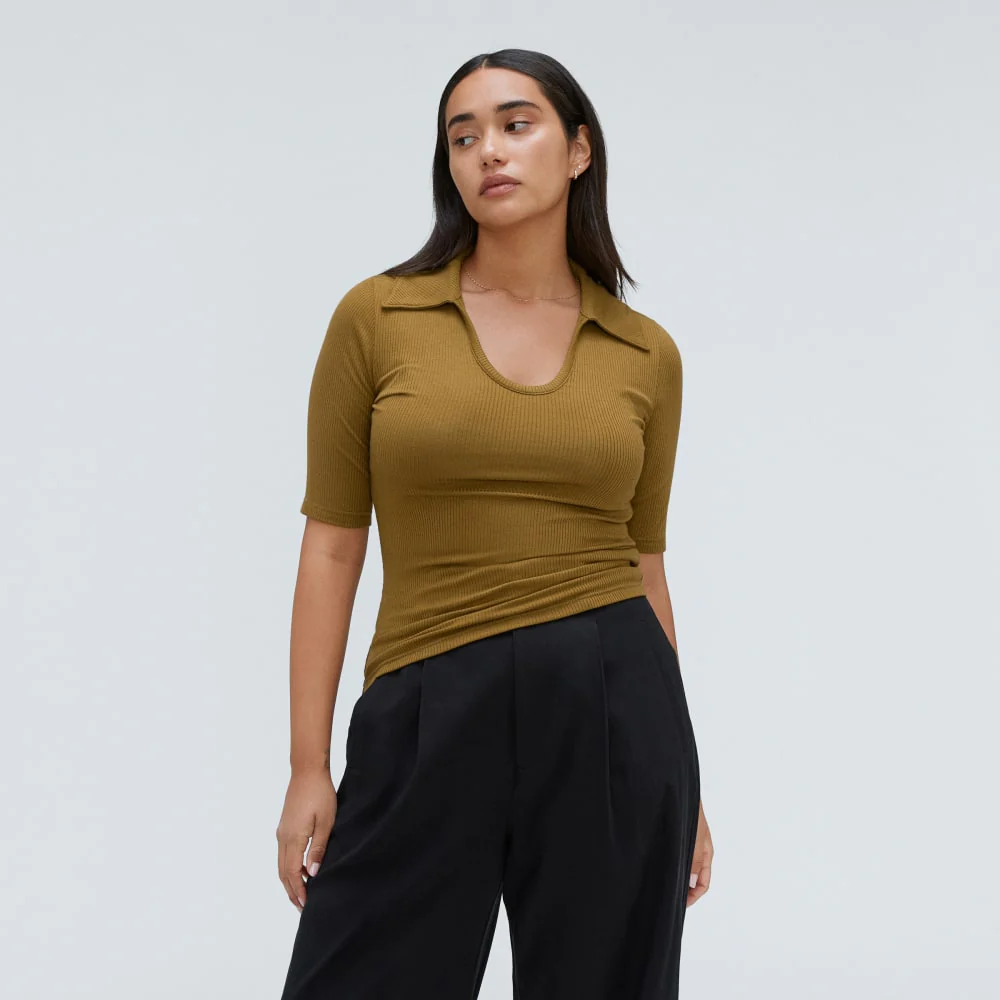 The Super-Soft Short Sleeve Polo | Tapenade - Image 2