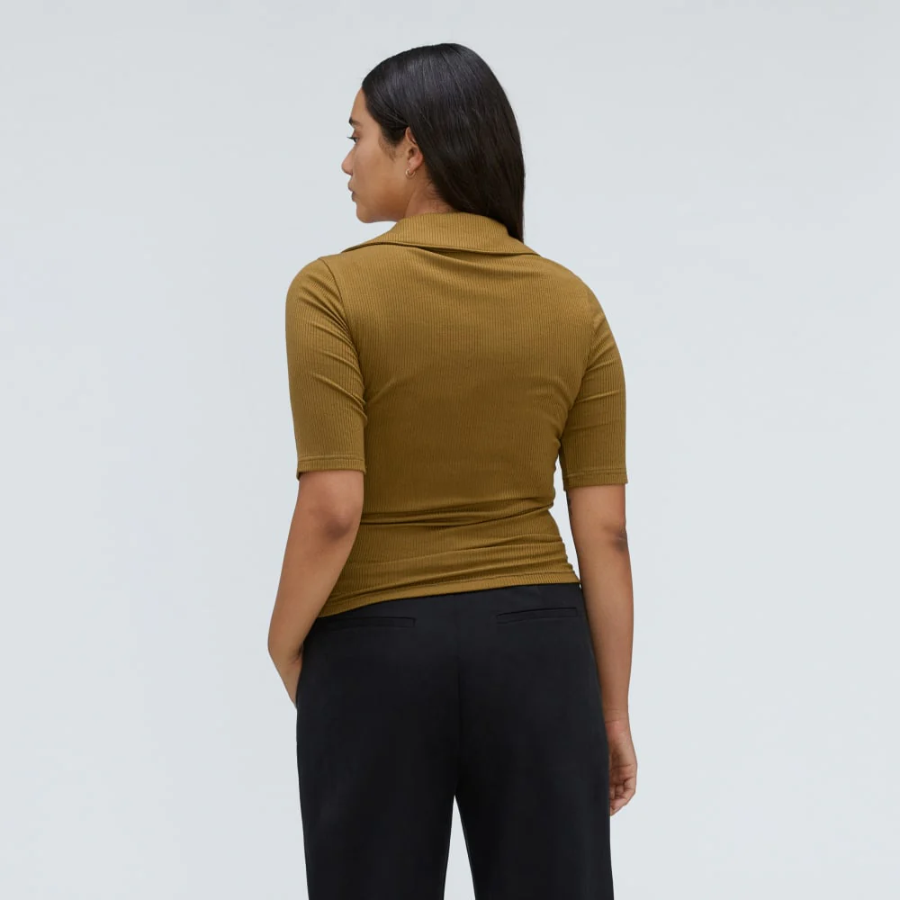 The Super-Soft Short Sleeve Polo | Tapenade - Image 3