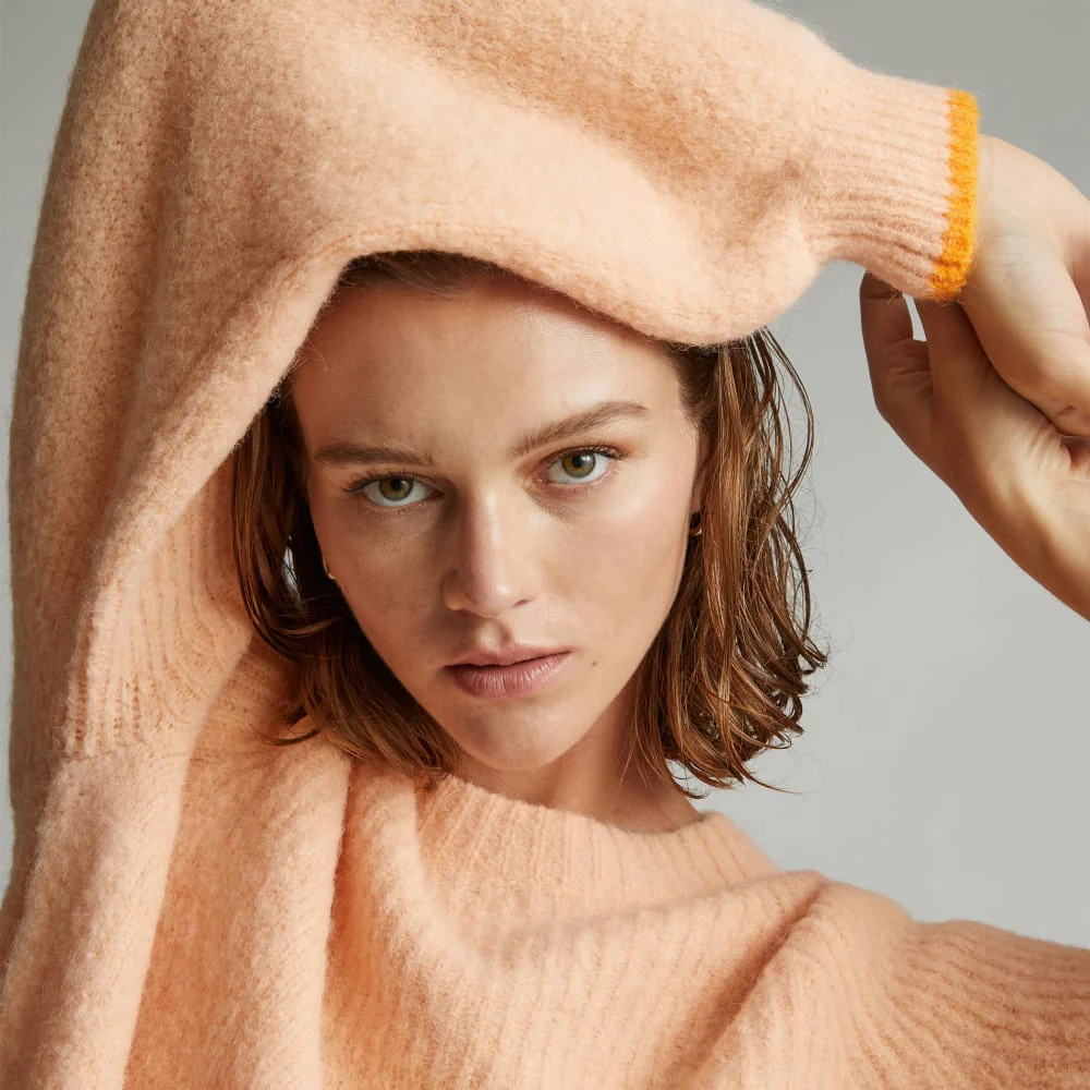 The SuperFuzz Alpaca Oversized Crew | Apricot - Image 5