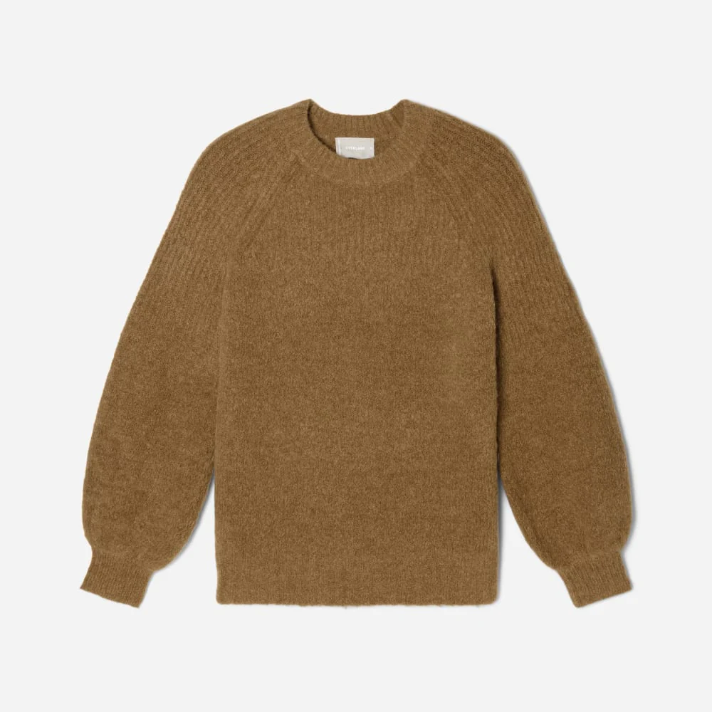The SuperFuzz Alpaca Oversized Crew | Dijon - Image 2