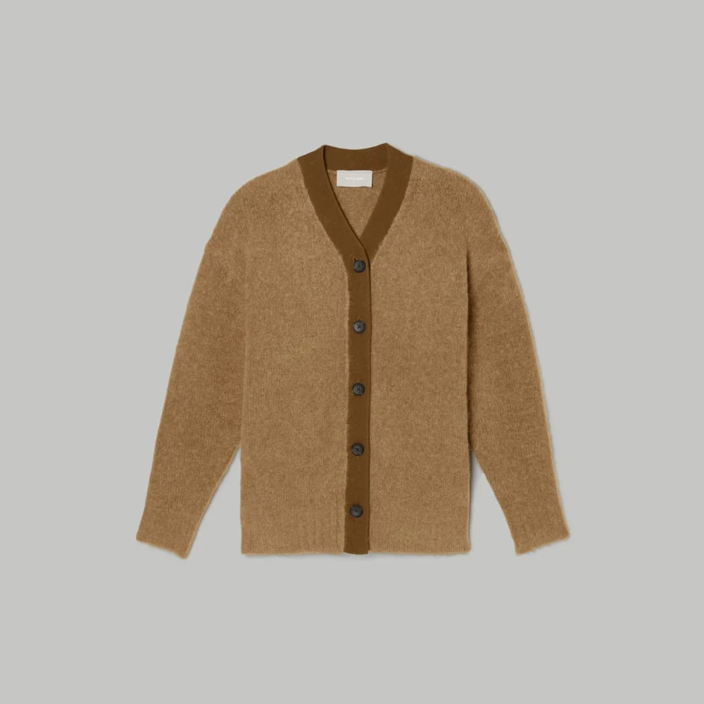 The SuperFuzz Alpaca Oversized Cardigan | Dijon - Image 2