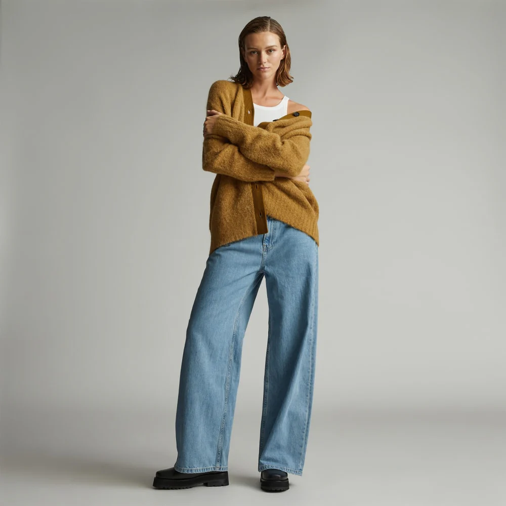 The SuperFuzz Alpaca Oversized Cardigan | Dijon - Image 6