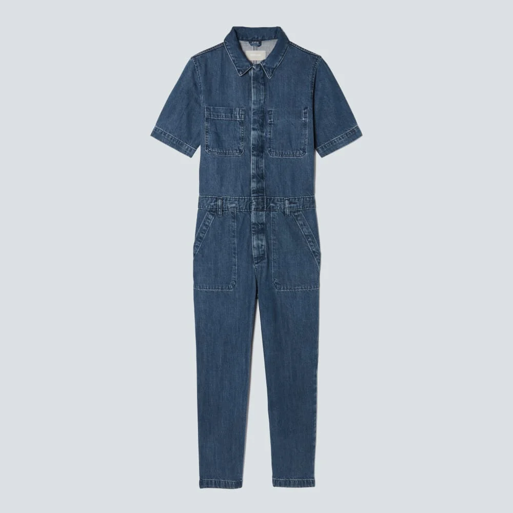 The Supersoft Jean Coverall | Work Blue - Image 2