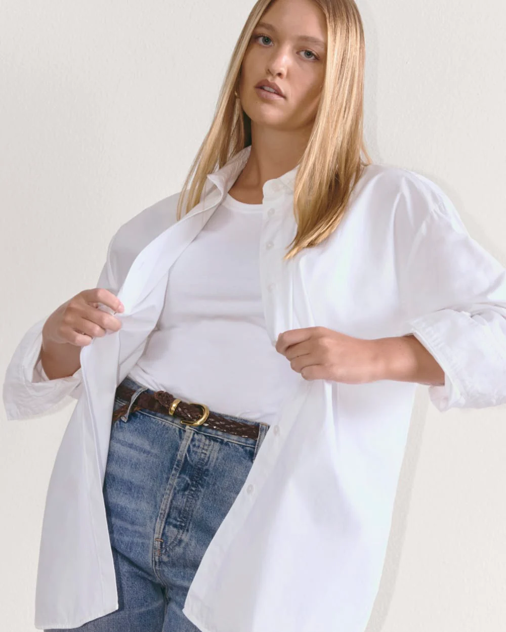 The Supima® Cotton Boyfriend Shirt | White - Image 3