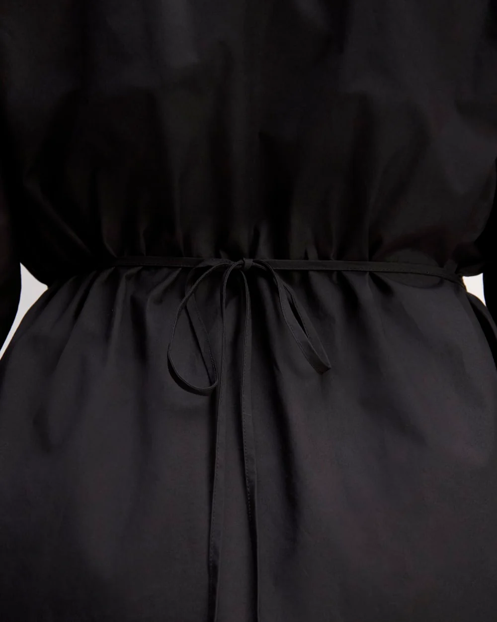 The Supima® Cotton Midi Shirt Dress | Black - Image 5