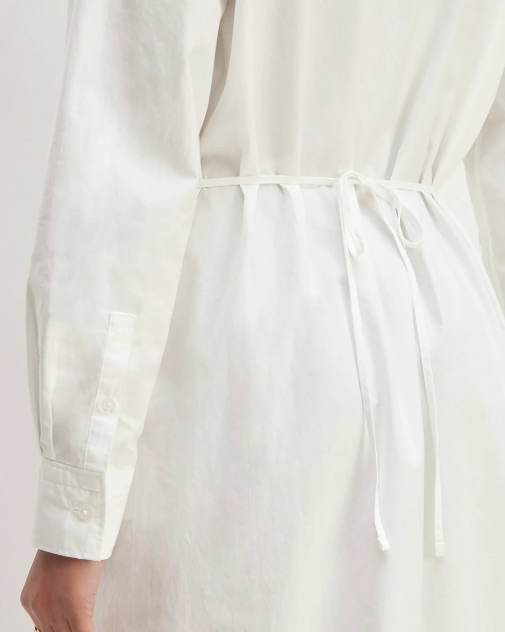 The Supima® Cotton Midi Shirt Dress | White - Image 4