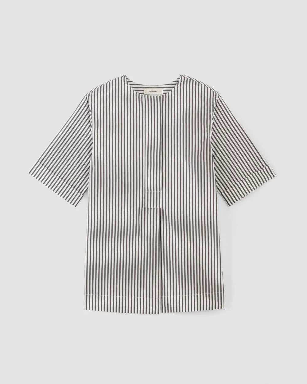 The Supima® Cotton Tunic | Optic White / Black - Image 2
