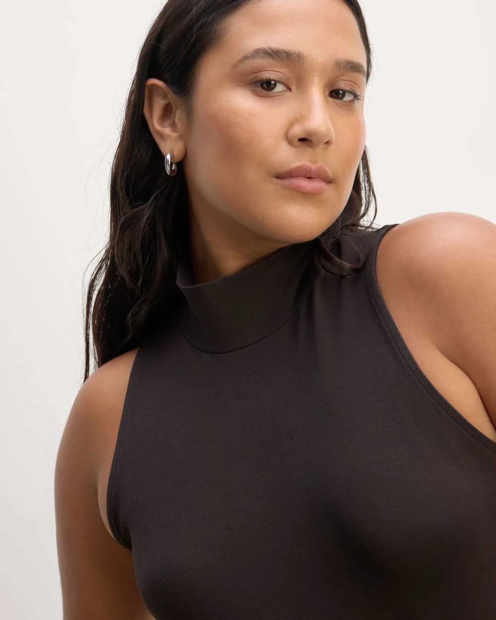 The Form Mock-Neck Tank | Black - Image 3