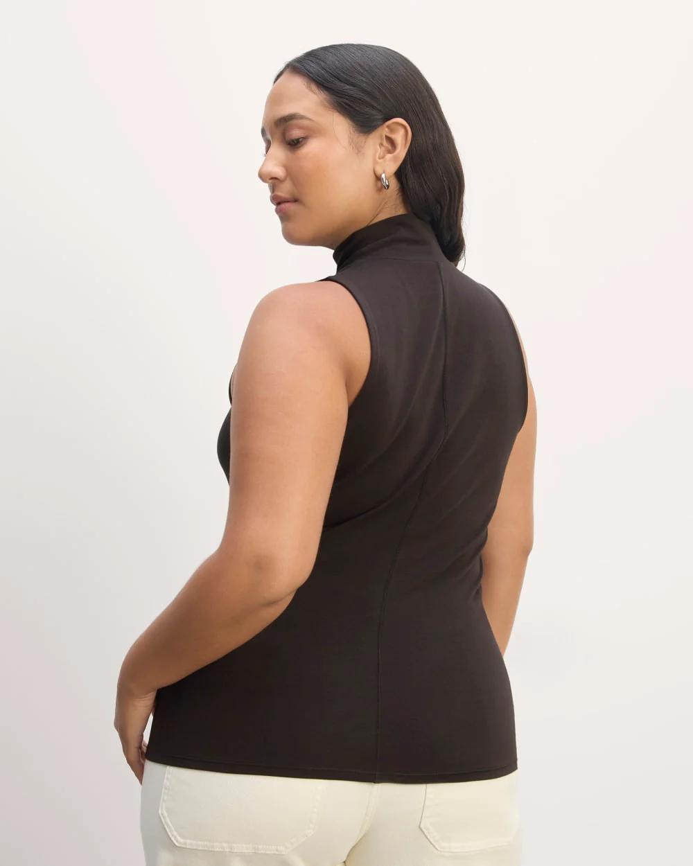 The Form Mock-Neck Tank | Black - Image 4