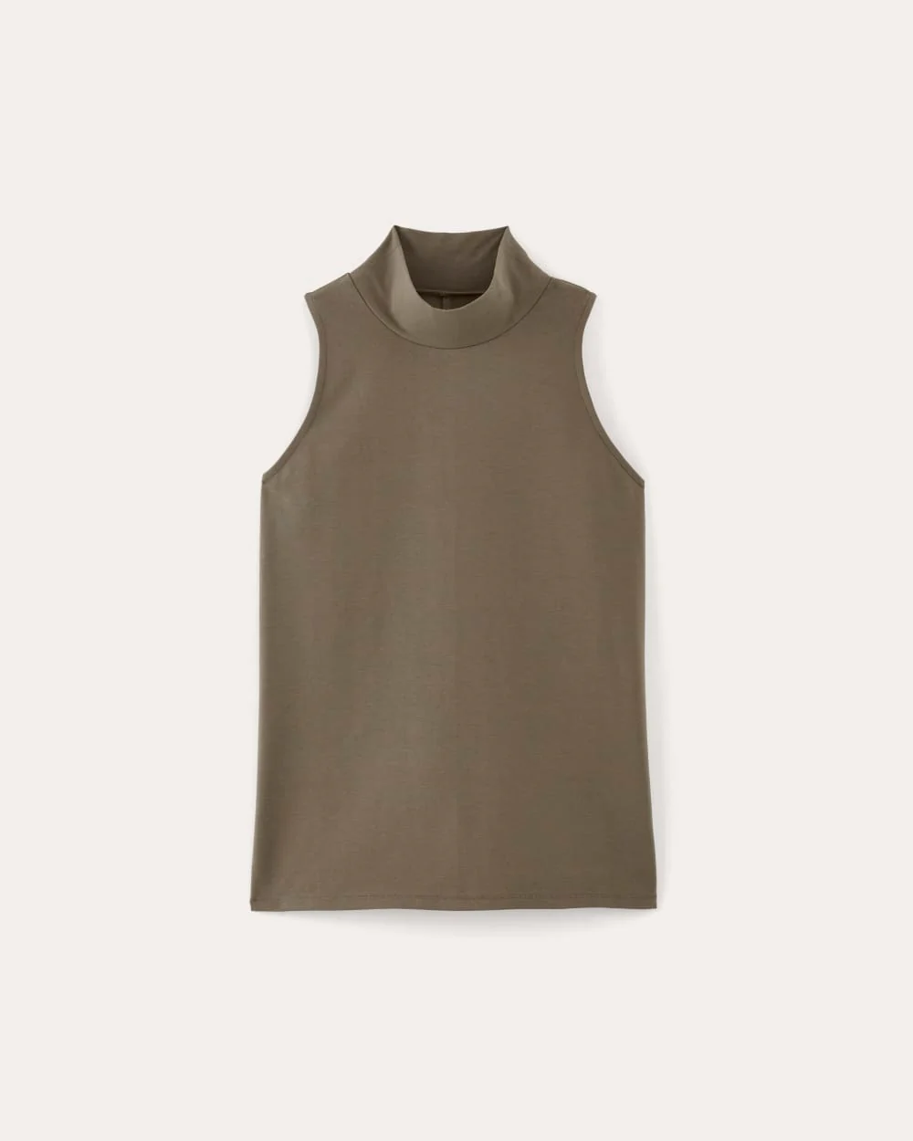 The Form Mock-Neck Tank | Taupe - Image 2