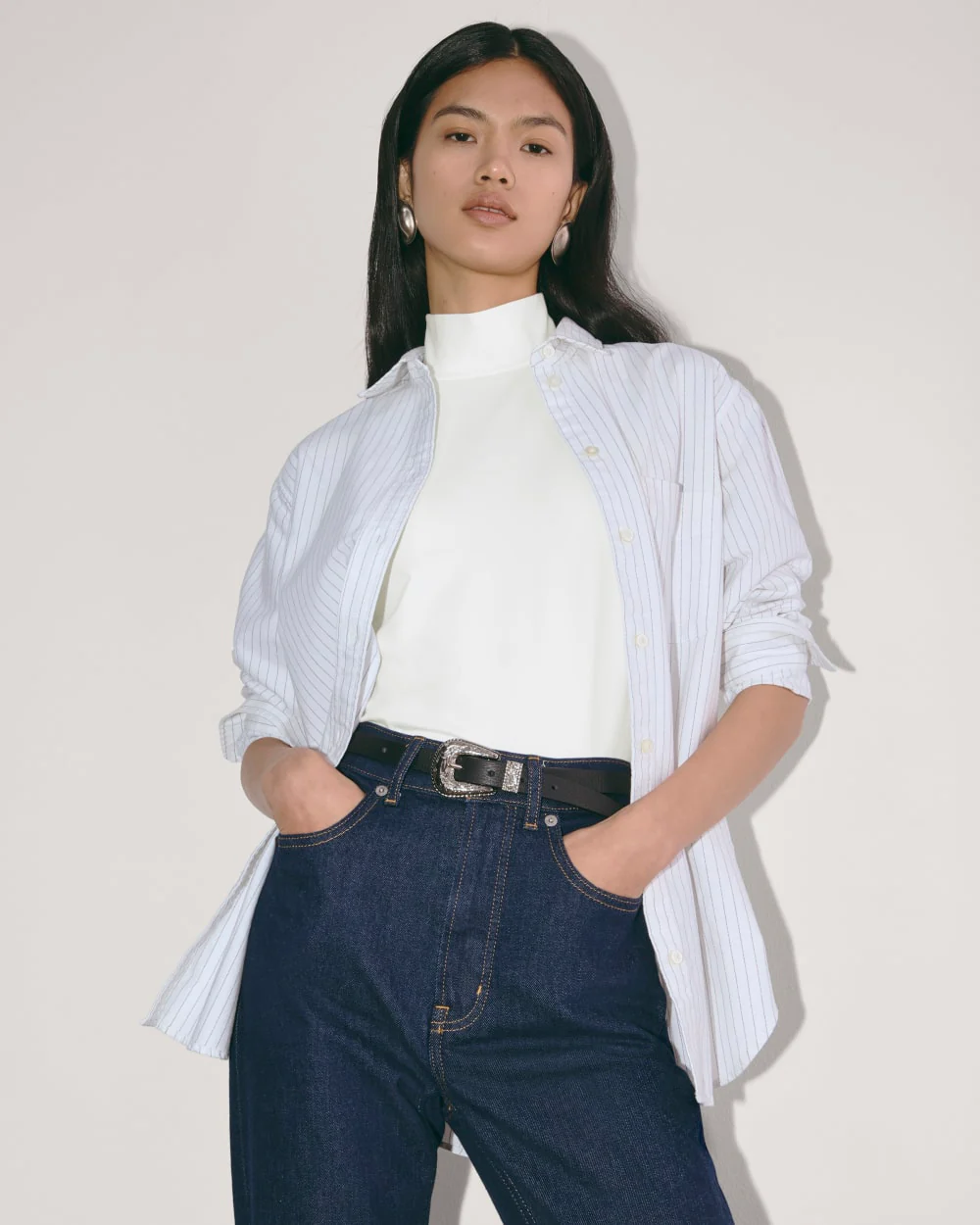 The Form Mock-Neck Tank | White - Image 4