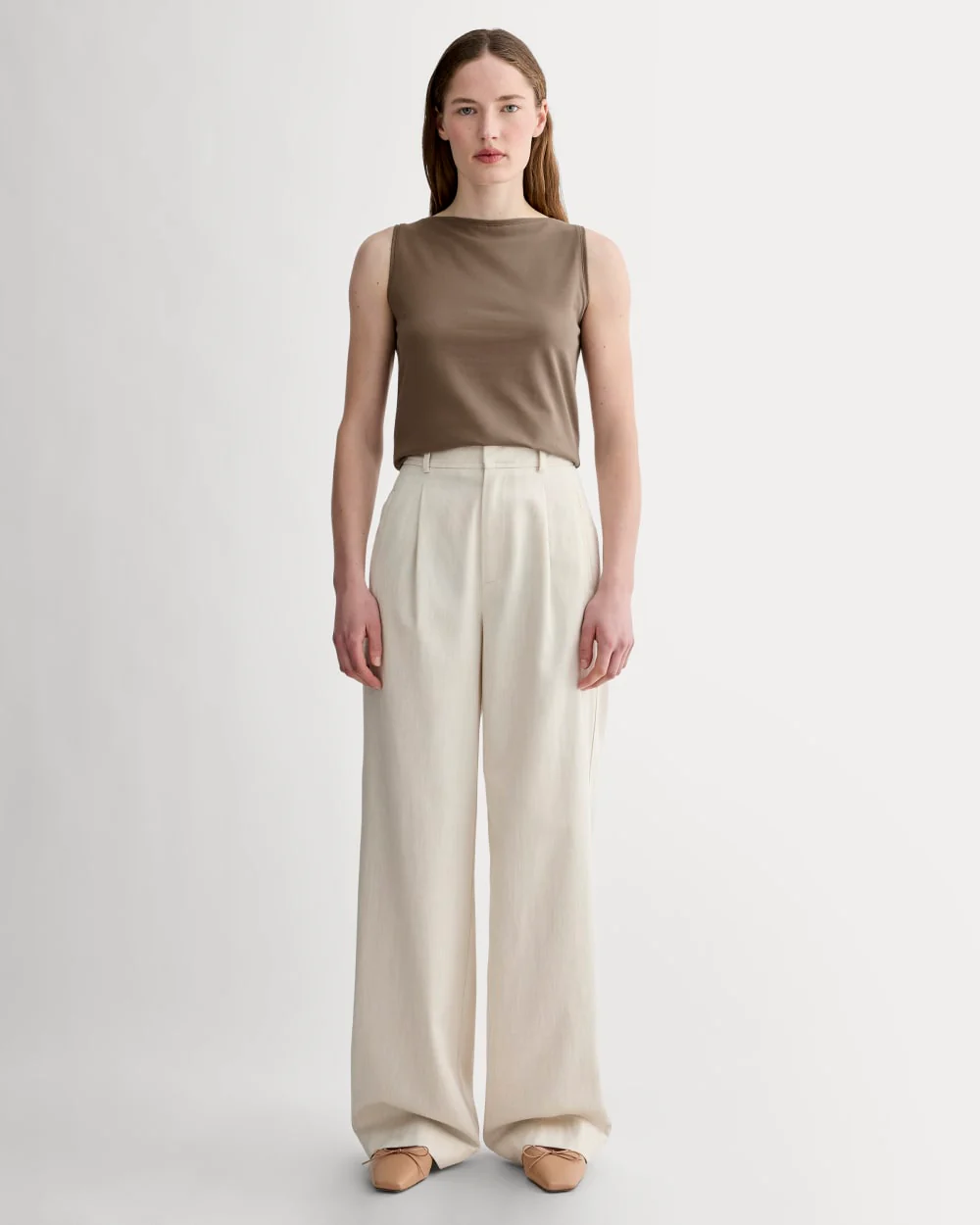 The Form Boatneck Tank | Deep Taupe - Image 3