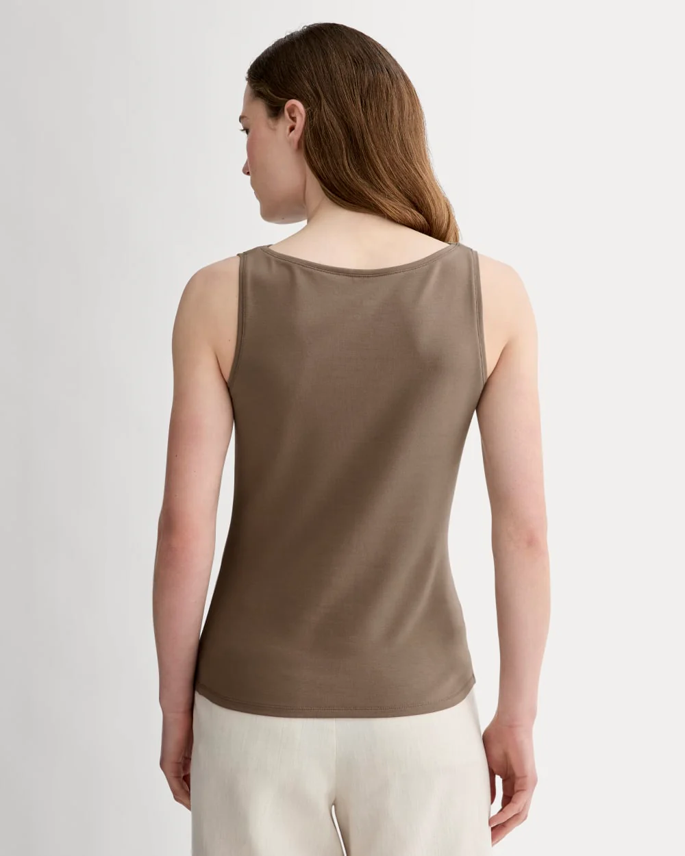 The Form Boatneck Tank | Deep Taupe - Image 5
