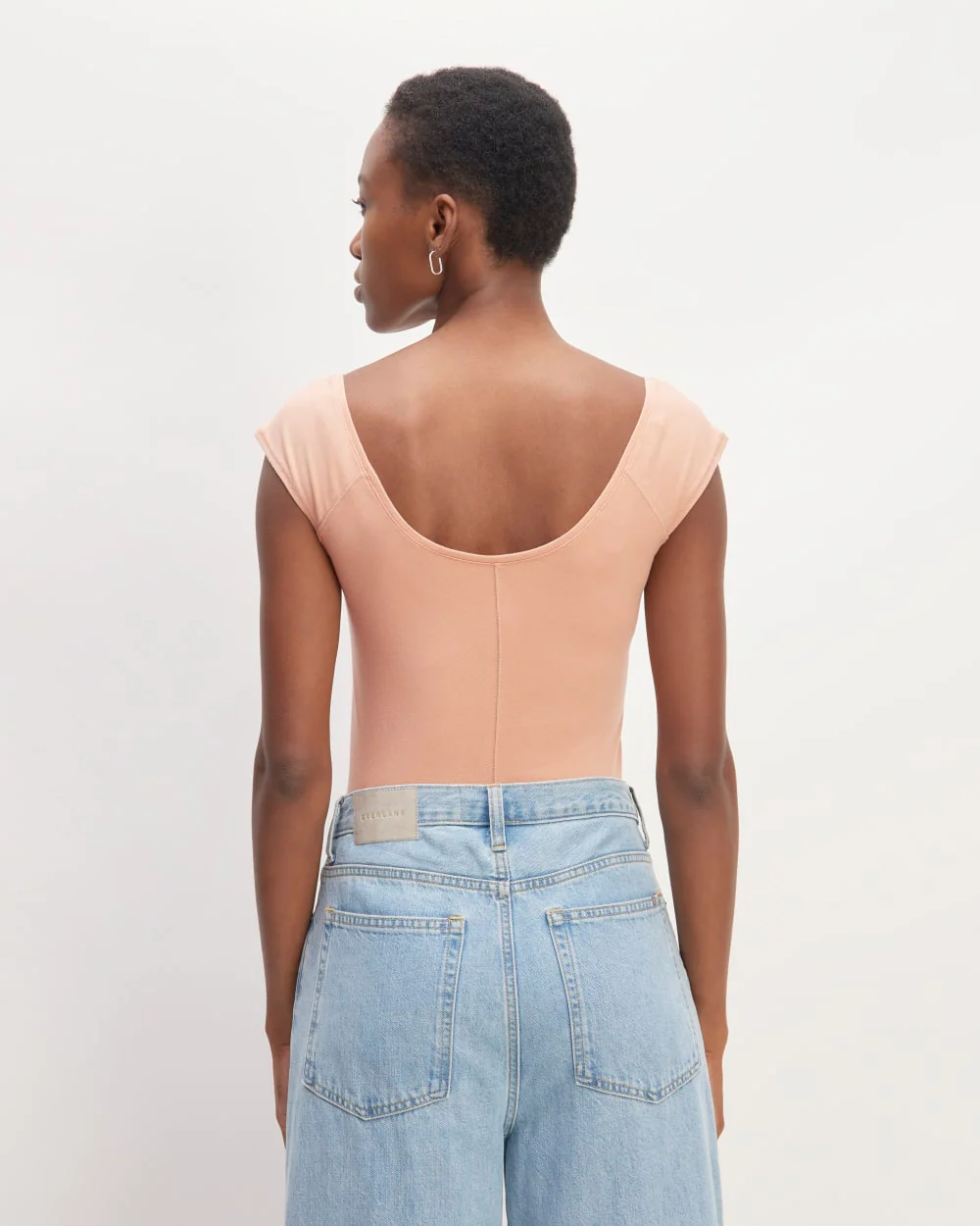 The Supima® Form Cap-Sleeve Tee | Blush Pink - Image 4