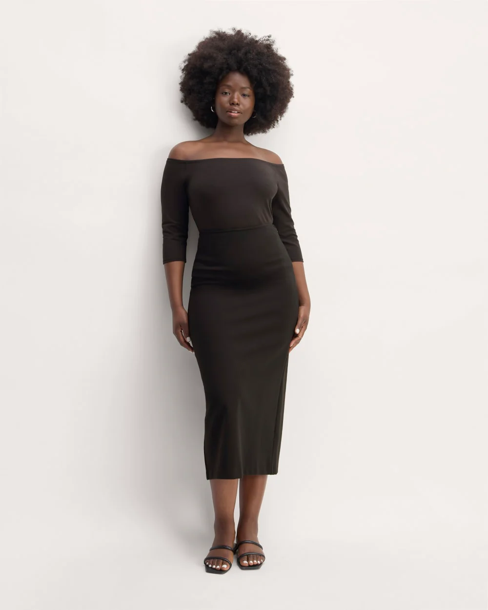 The Form Off-Shoulder Top | Black - Image 3
