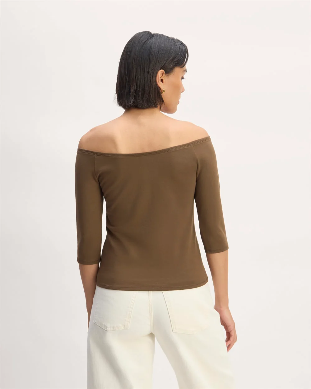 The Form Off-Shoulder Top | Cocoa - Image 6
