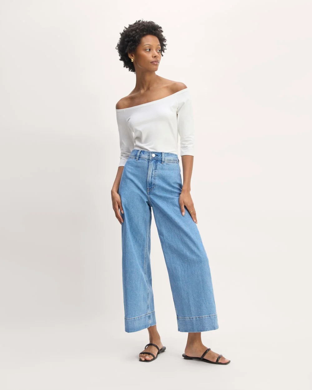 The Form Off-Shoulder Top | White - Image 3