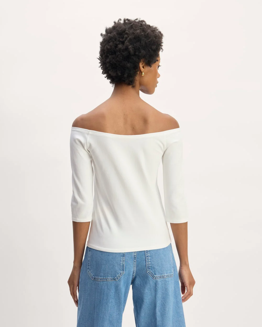 The Form Off-Shoulder Top | White - Image 6