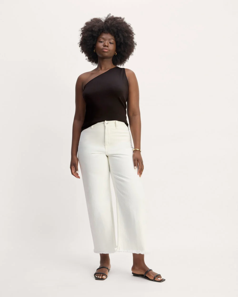The Form One-Shoulder Tank | Black - Image 4