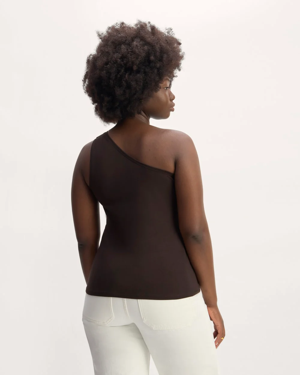 The Form One-Shoulder Tank | Black - Image 6