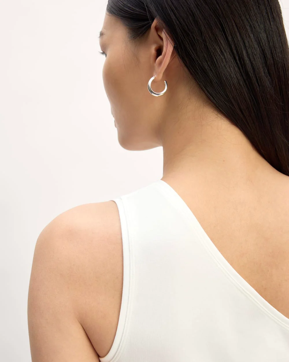 The Form One-Shoulder Tank | White - Image 5