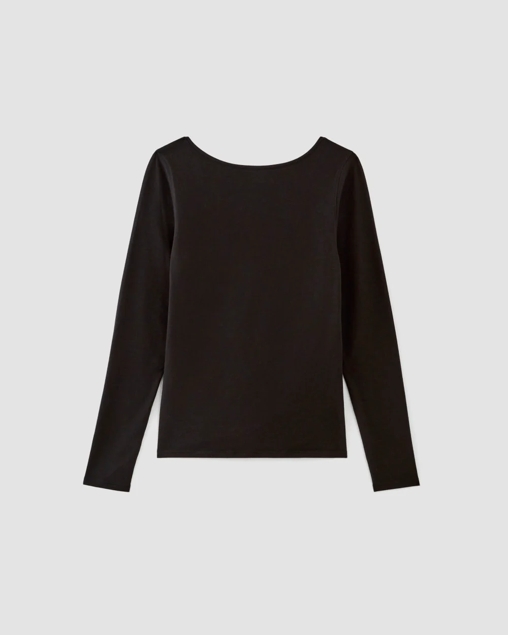 The Supima® Form Scoop-Back Tee | Black - Image 2
