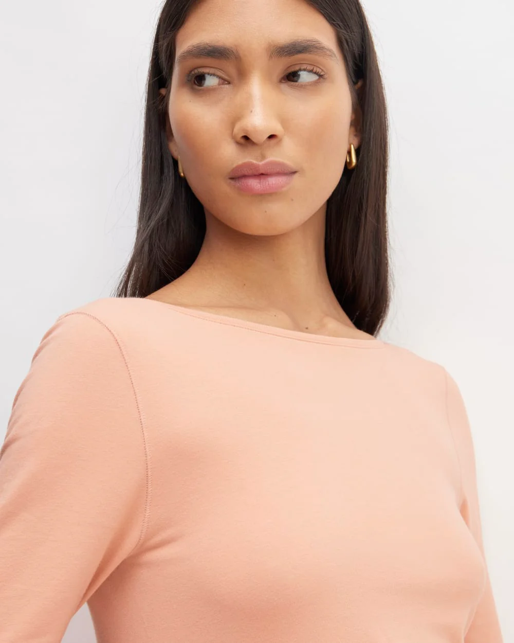 The Supima® Form Scoop-Back Tee | Blush Pink - Image 3