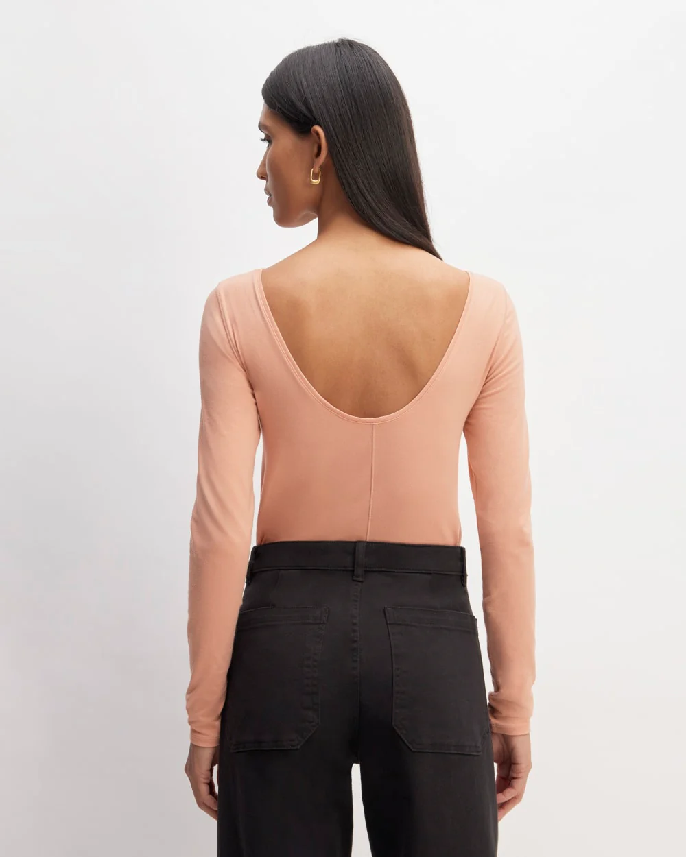 The Supima® Form Scoop-Back Tee | Blush Pink - Image 4