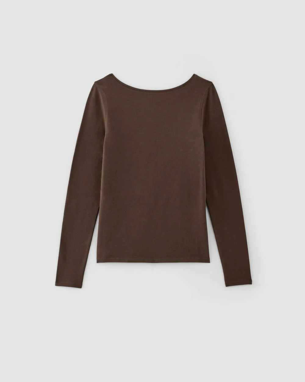 The Supima® Form Scoop-Back Tee | Cocoa - Image 2