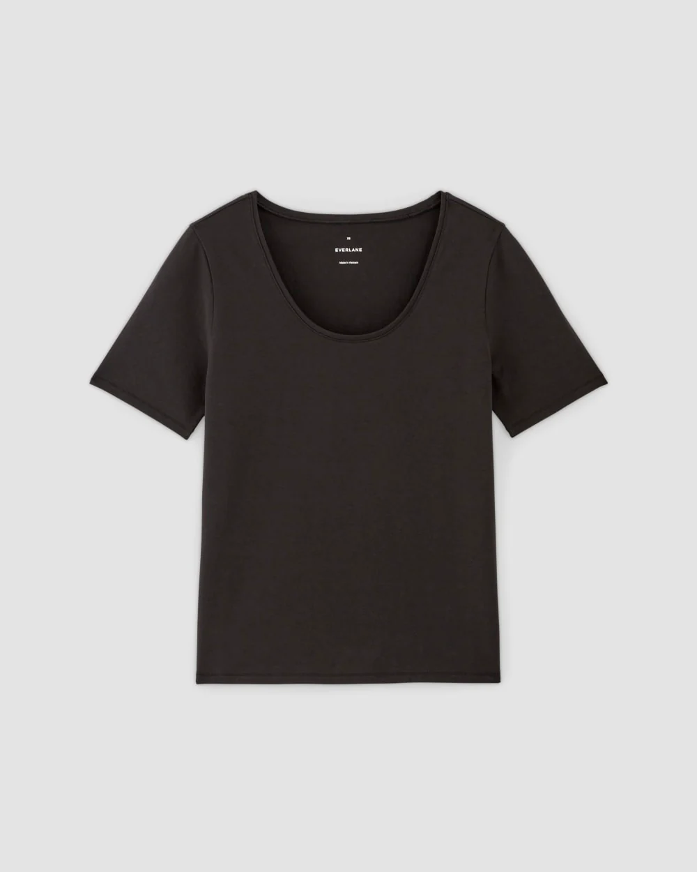 The Form Scoop-Neck Tee | Black - Image 2