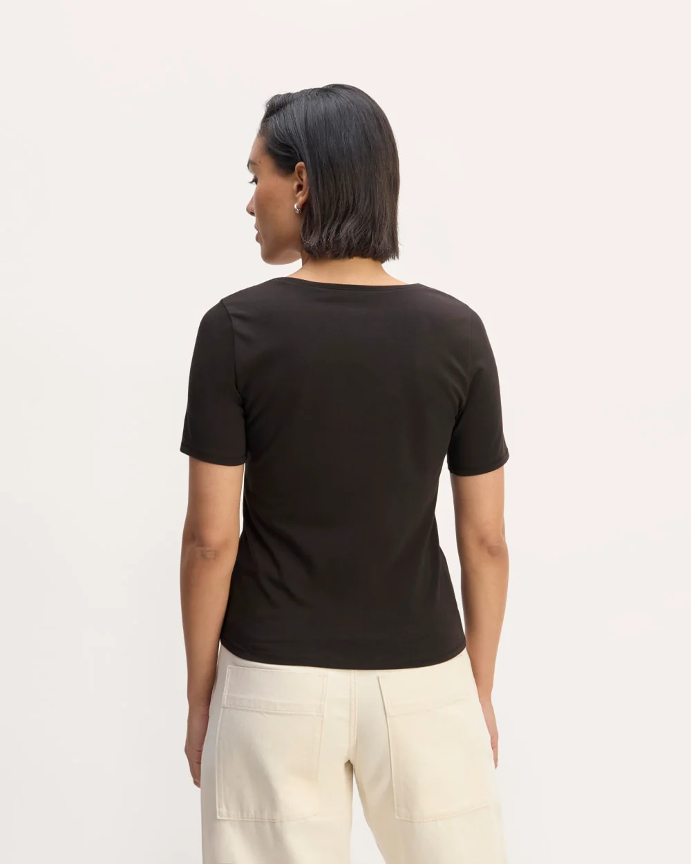 The Form Scoop-Neck Tee | Black - Image 4