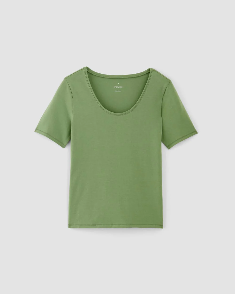 The Form Scoop-Neck Tee | Jade Green - Image 2
