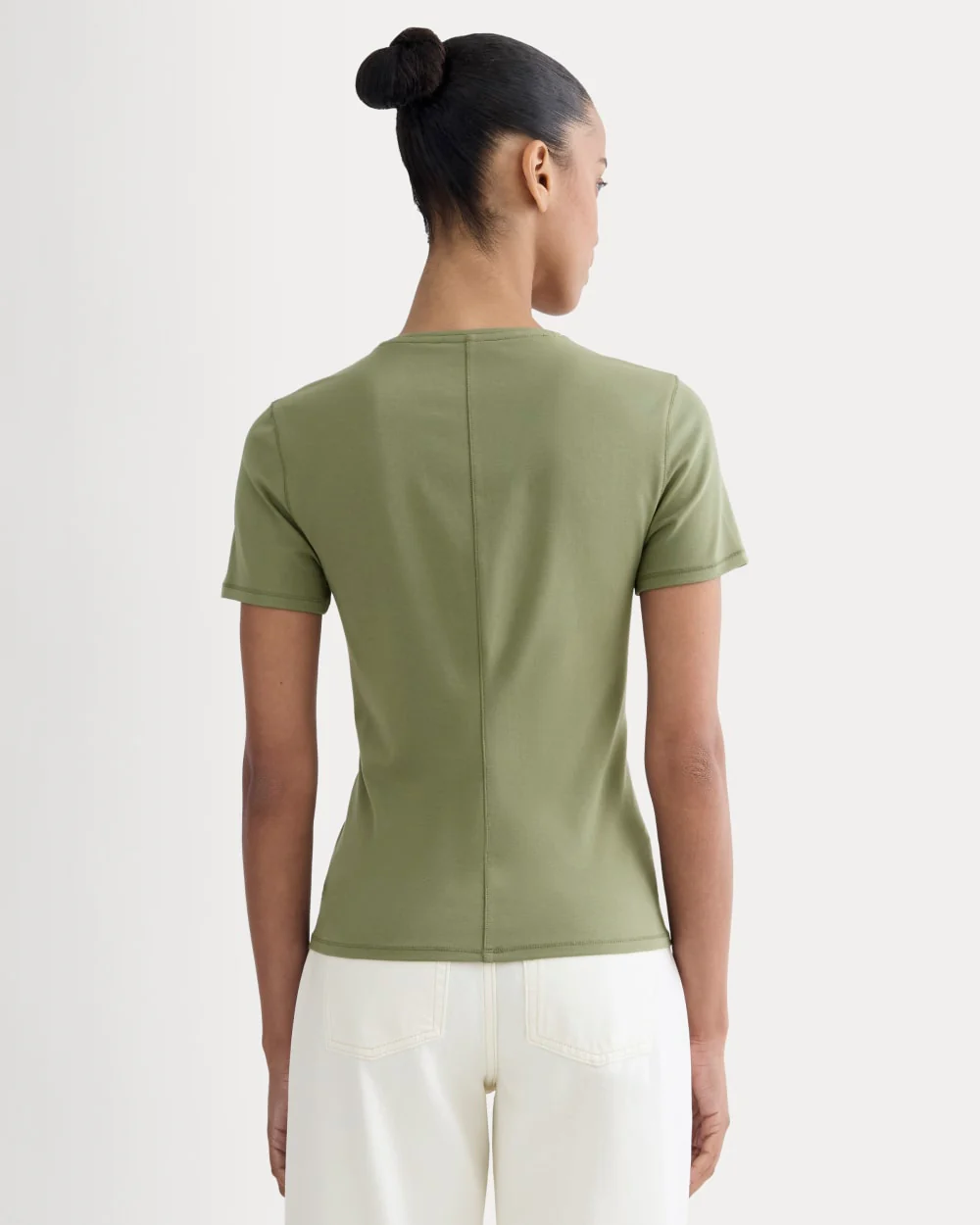 The Form Tee | Lichen Green - Image 4