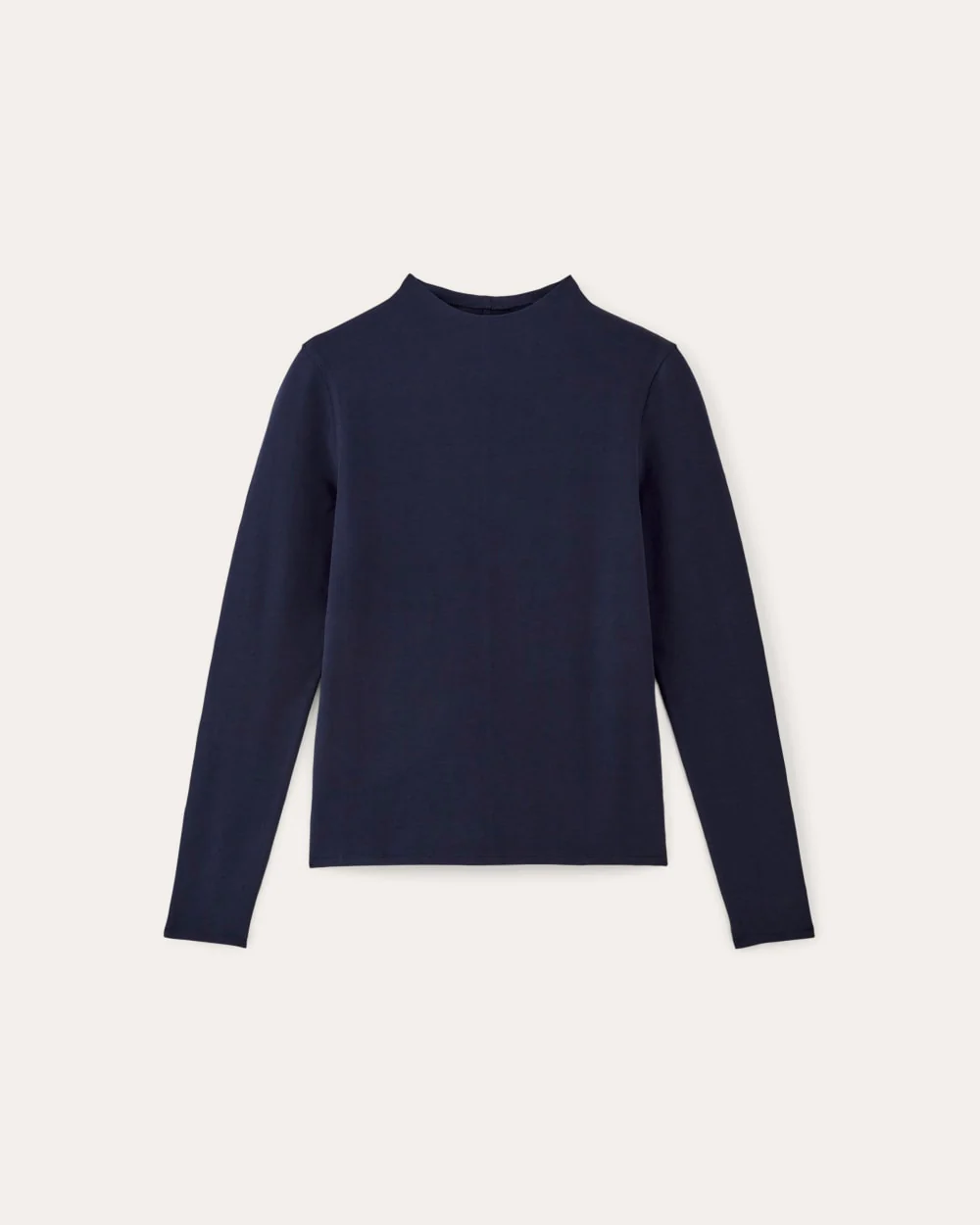 The Form Funnel-Neck Tee | Navy - Image 2