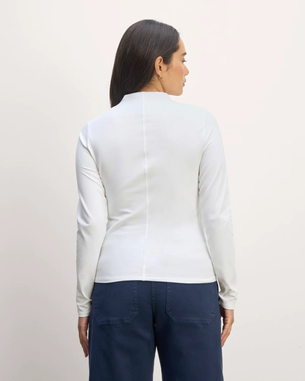 The Form Funnel-Neck Tee | White - Image 4