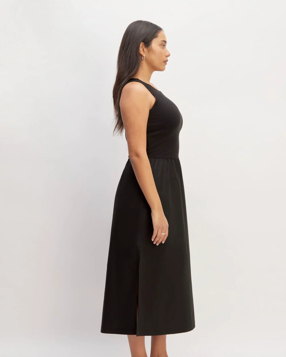 The Supima® High-Neck Riviera Dress | Black - Image 3