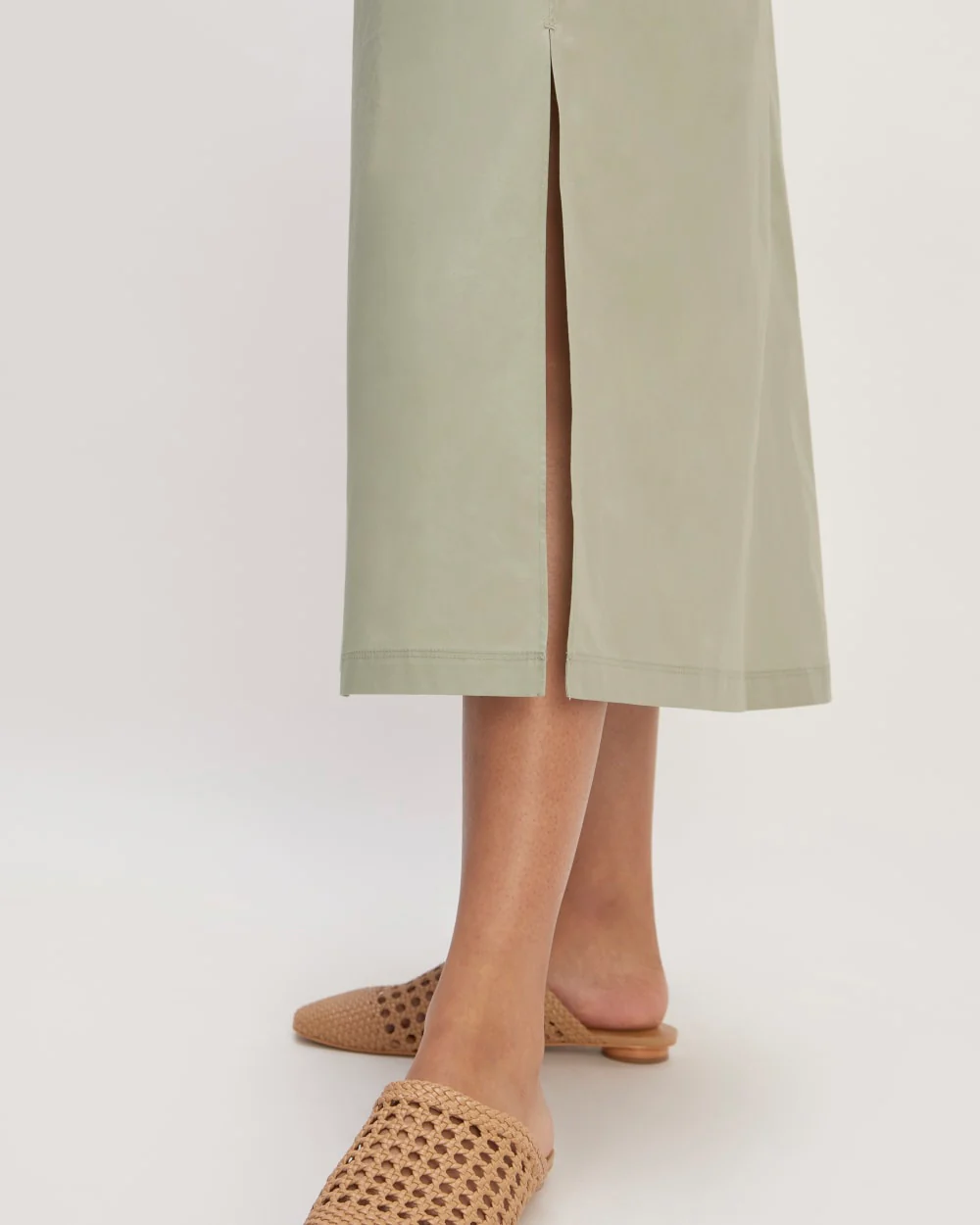 The Supima® High-Neck Riviera Dress | Sage Green - Image 5