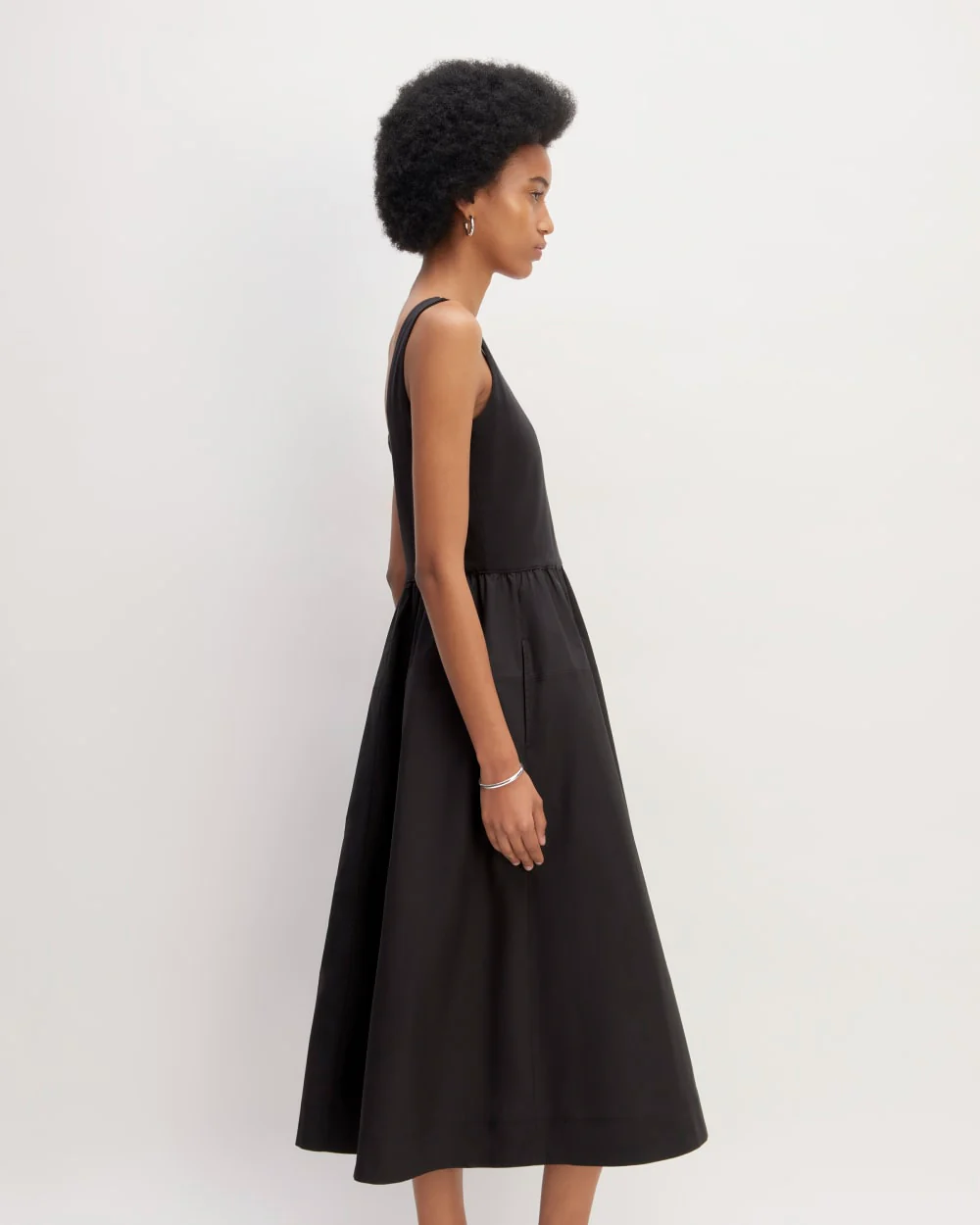 The Supima® Jersey Riviera Dress | Black - Image 3