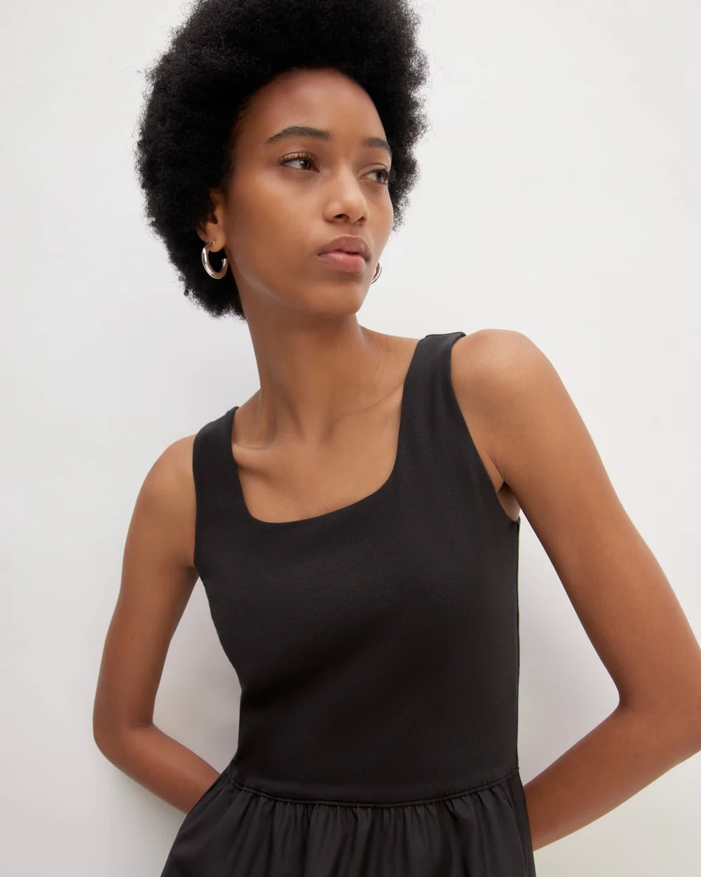 The Supima® Jersey Riviera Dress | Black - Image 4