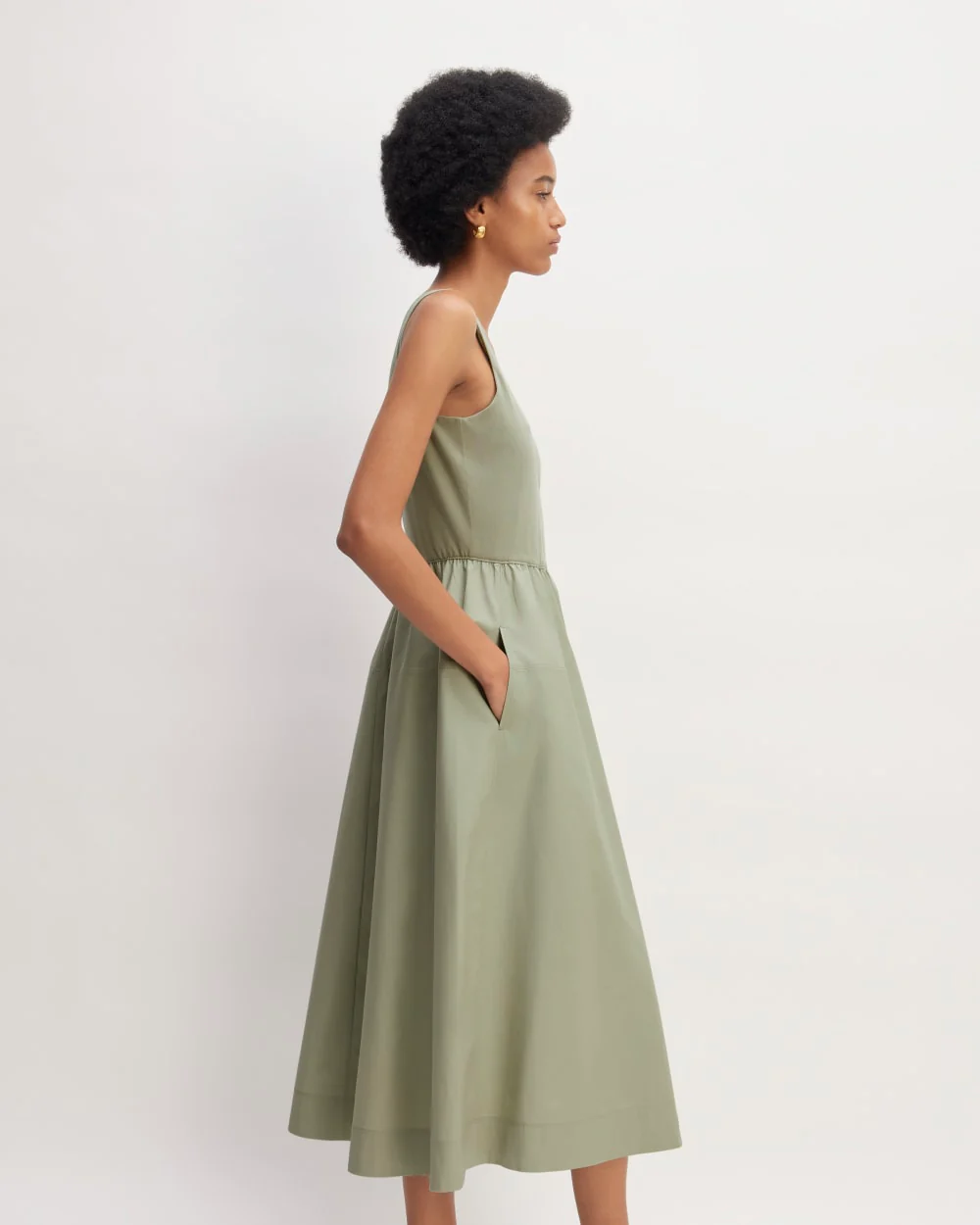 The Supima® Jersey Riviera Dress | Sage Green - Image 3