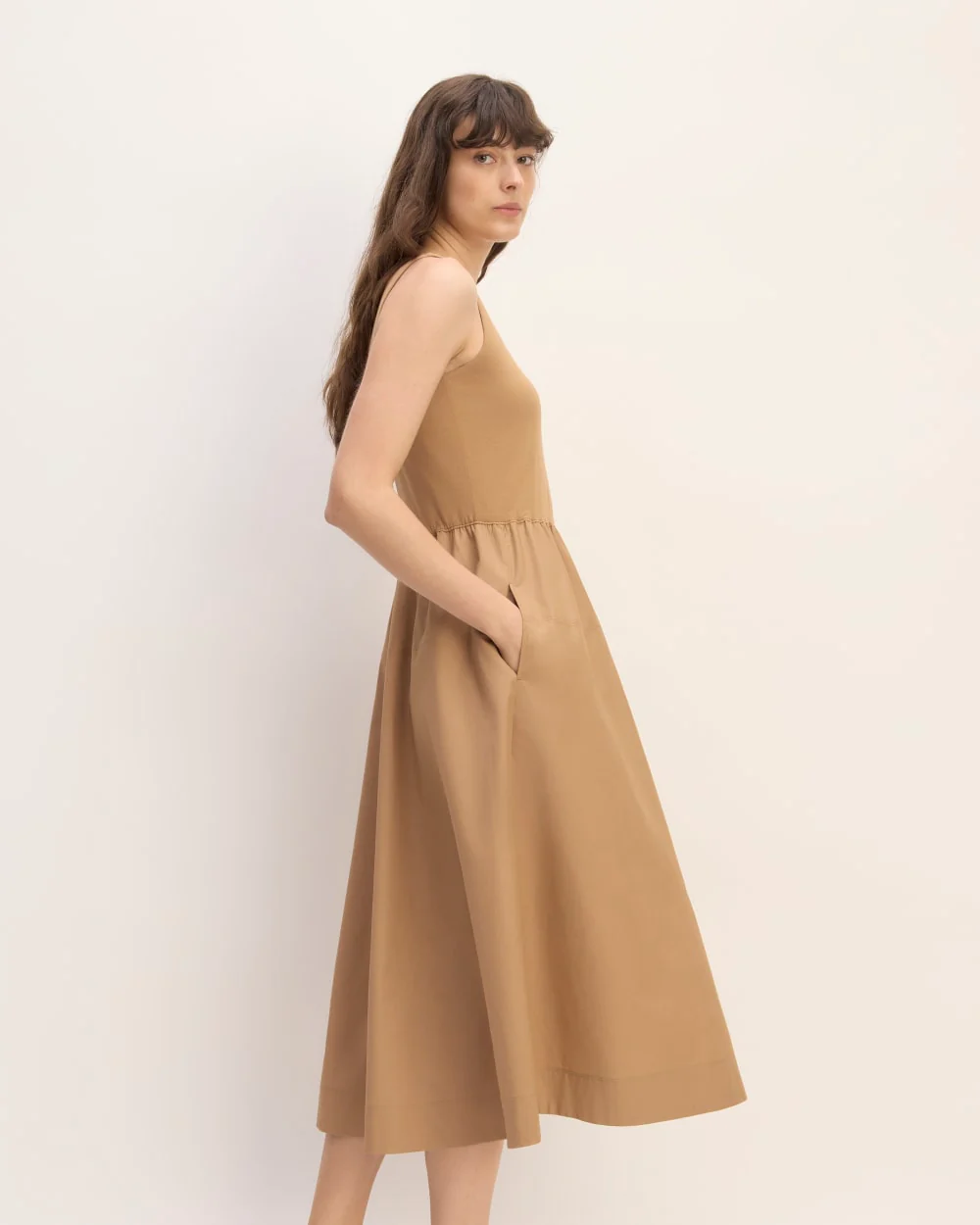 The Supima® Jersey Riviera Dress | Tiger's Eye - Image 3