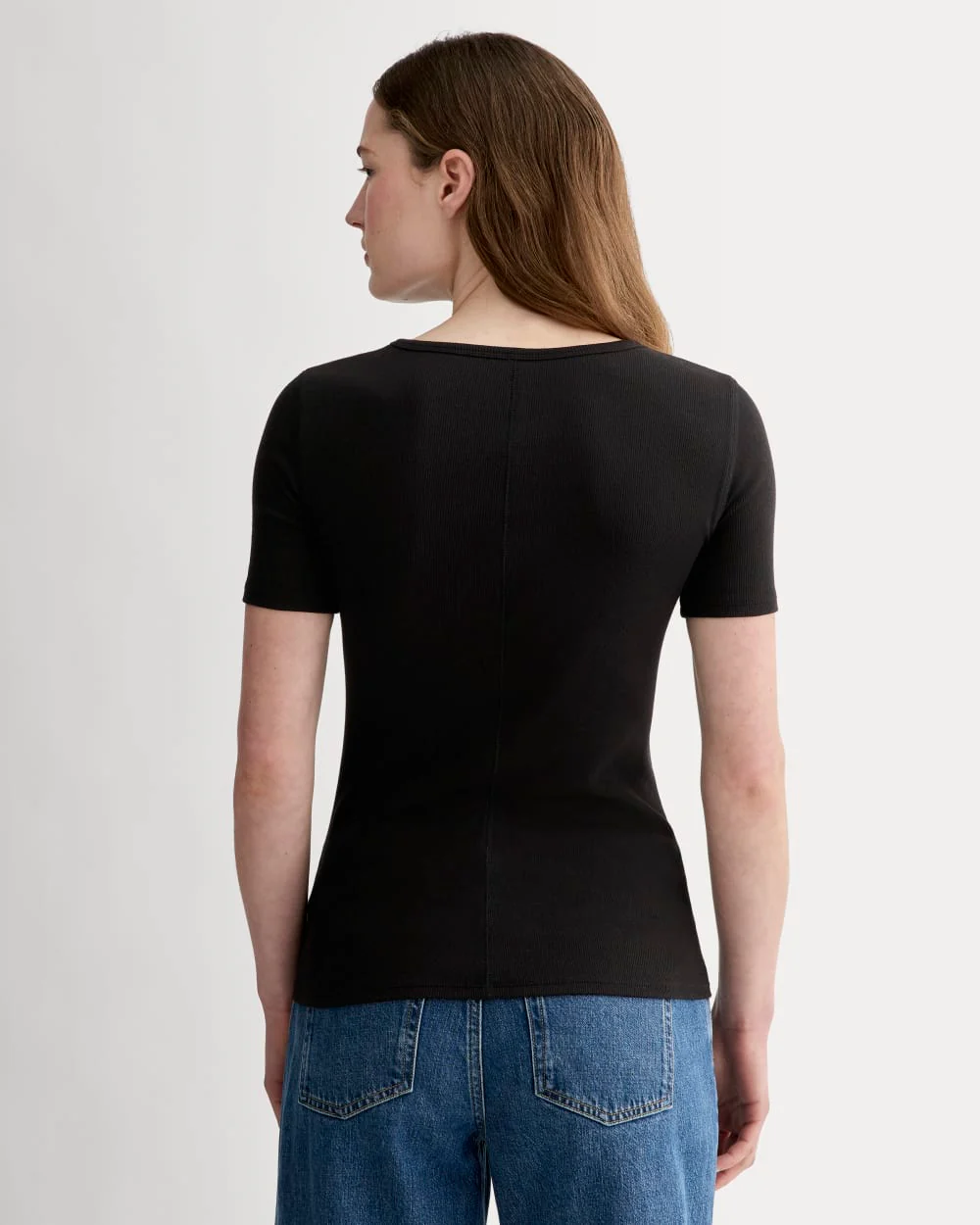 The Luxe Rib Crew | Black - Image 5